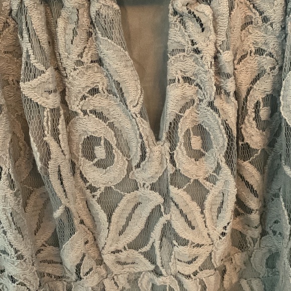 INC International Concepts gray lined lace dress size XS - Picture 3 of 4